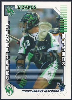 2001 Major League Lacrosse #NNO Casey Powell Front